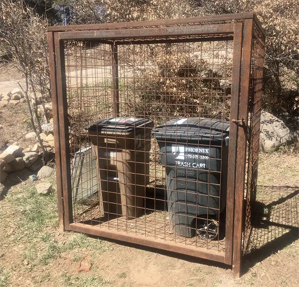 bear resistant trash enclosure